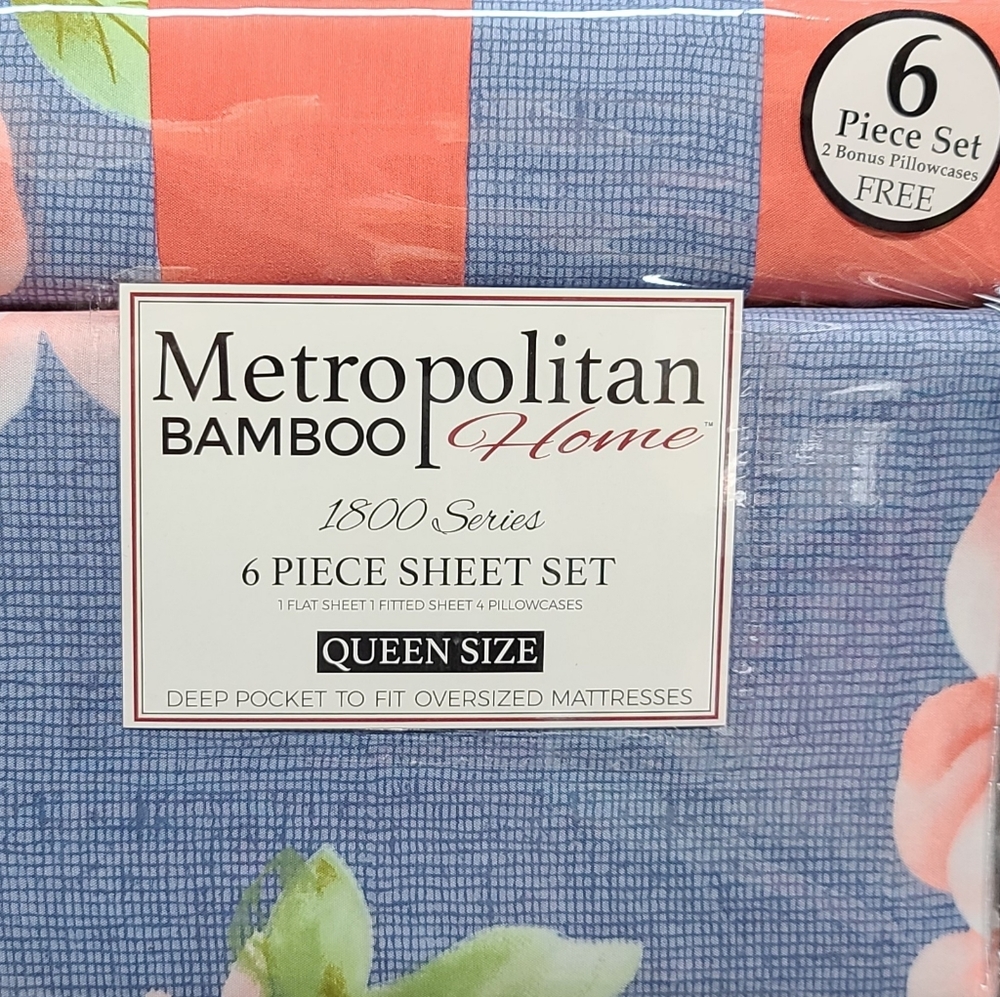 Metropolitan Bamboo Home 6 Piece Sheet Set